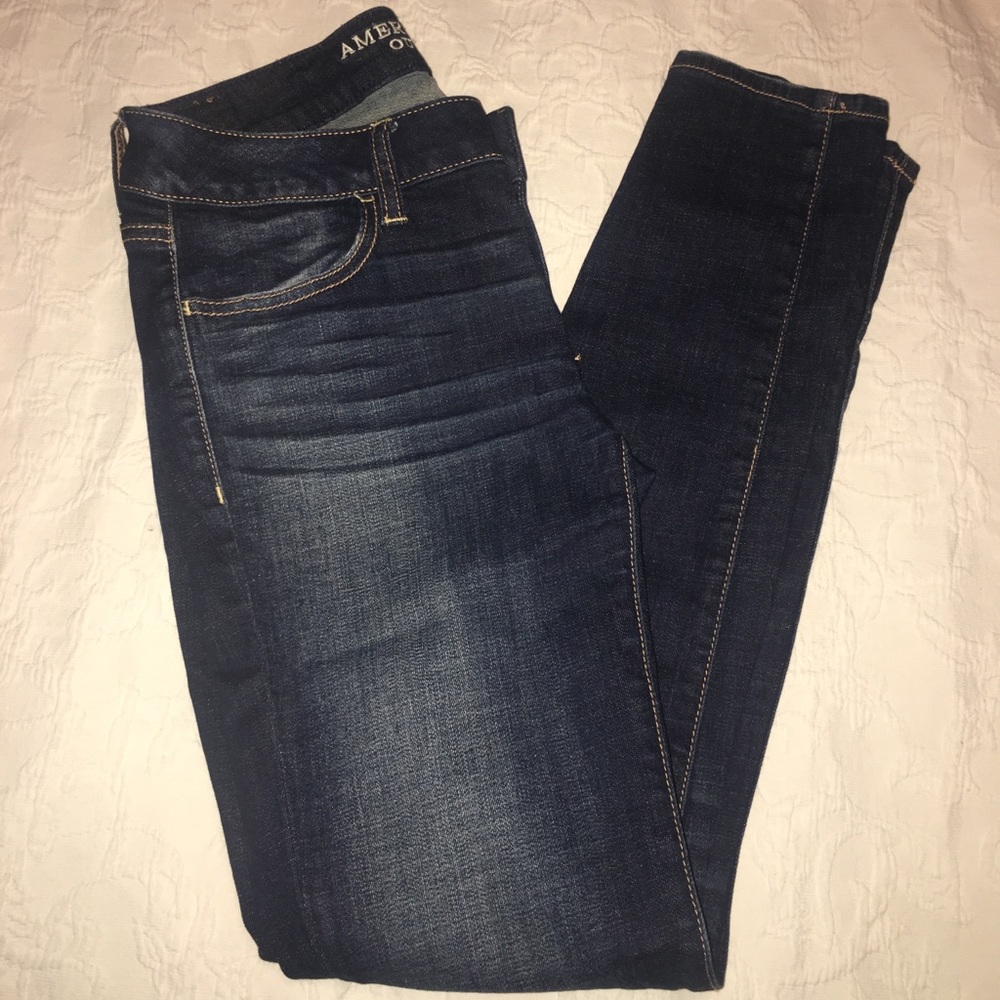 Dark wash jeggings